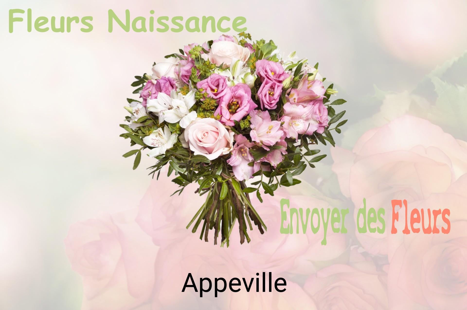 Bouquet de fleurs de naissance livré à Appeville